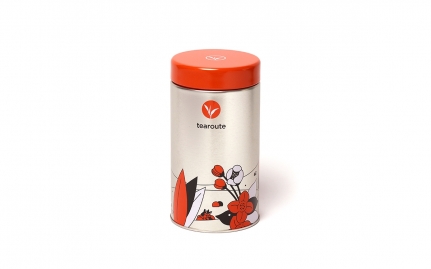 TEA BOX ORANGE METALLIC 250GR TEA BOX ORANGE METALLIC 250GR