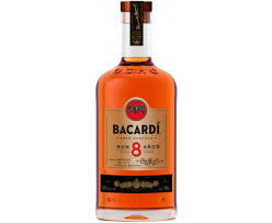 BACARDI RESERVA OCHO 8 YEAR RARE GOLD RUM BACARDI RESERVA OCHO 8 YEAR RARE GOLD RUM