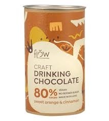 FLOW DRINKING CHOCOLATE SWEET ORANGE & CINNAMON 80%