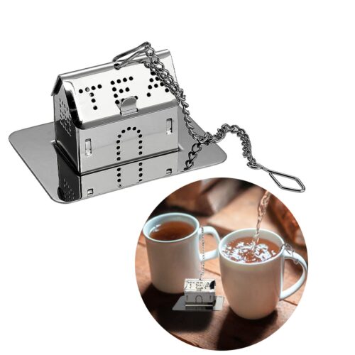 AGATHA'S BESTER CHA CUT HOUSE METALLIC TEA FILTER Agatha's Bester Cha Cut House Metallic Tea Filter