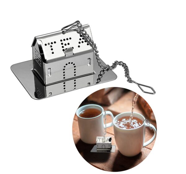 AGATHA'S BESTER CHA CUT HOUSE METALLIC TEA FILTER Agatha's Bester Cha Cut House Metallic Tea Filter