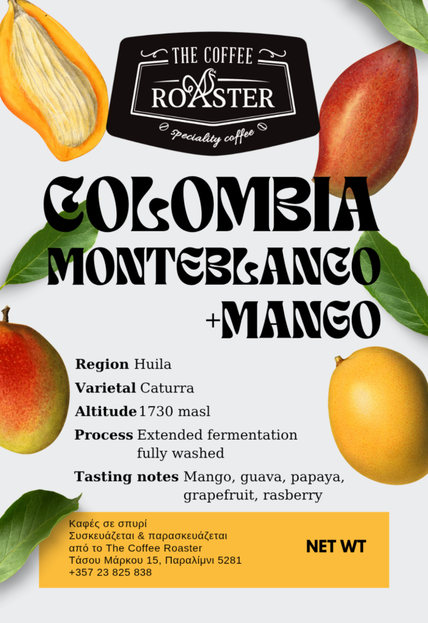 THE COFFEE ROASTER COLOMBIA CO-FERMENTED MANGO THE COFFEE ROASTER COLOMBIA CO-FERMENTED MANGO