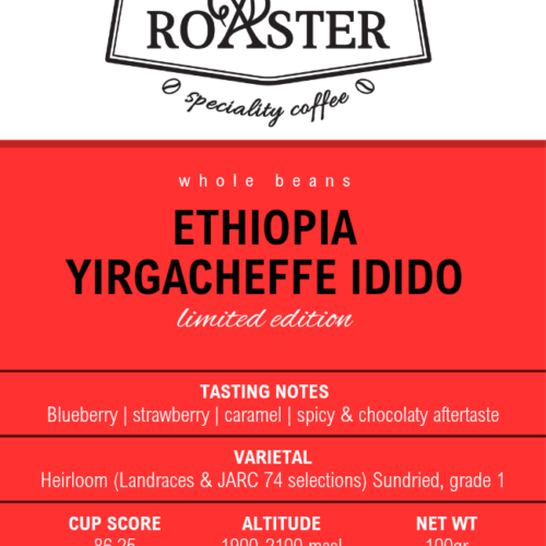 THE COFFEE ROASTER ETHIOPIA IDIDO YIRGACHEFFEE